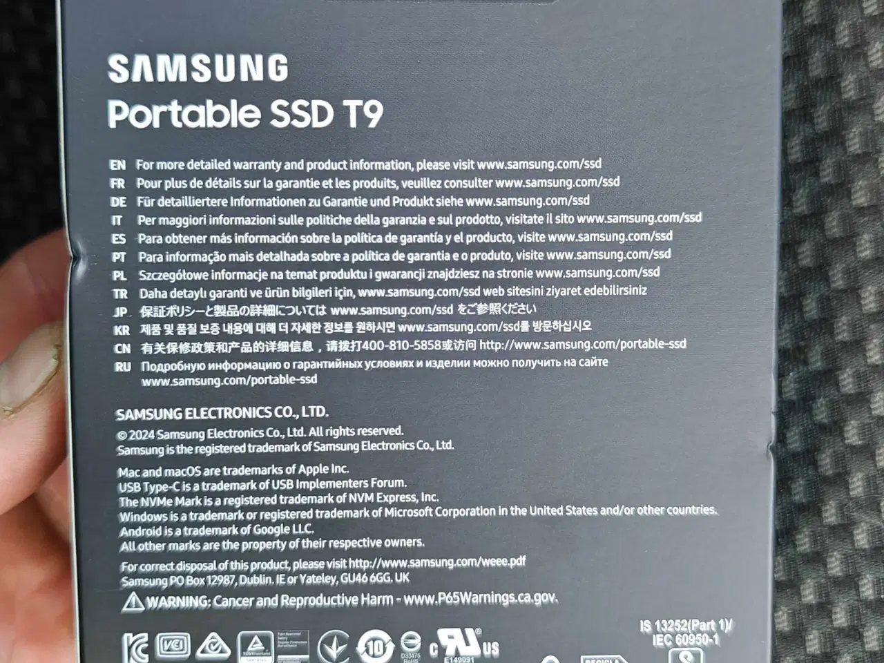 Billede 3 - Samsung T9 4TB  SSD Harddisk