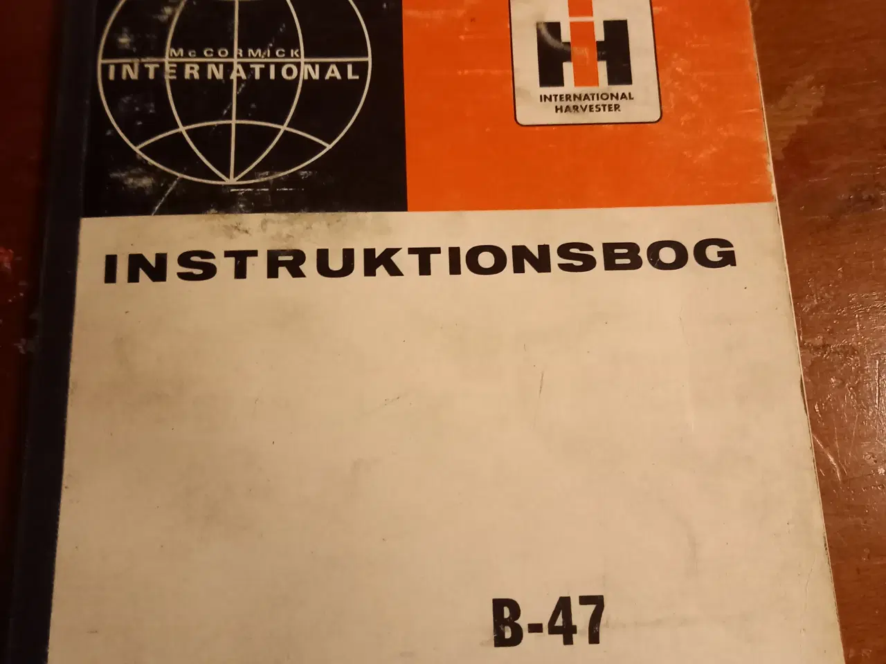 Billede 1 - Instruktionsbog IH International Harvester B-47