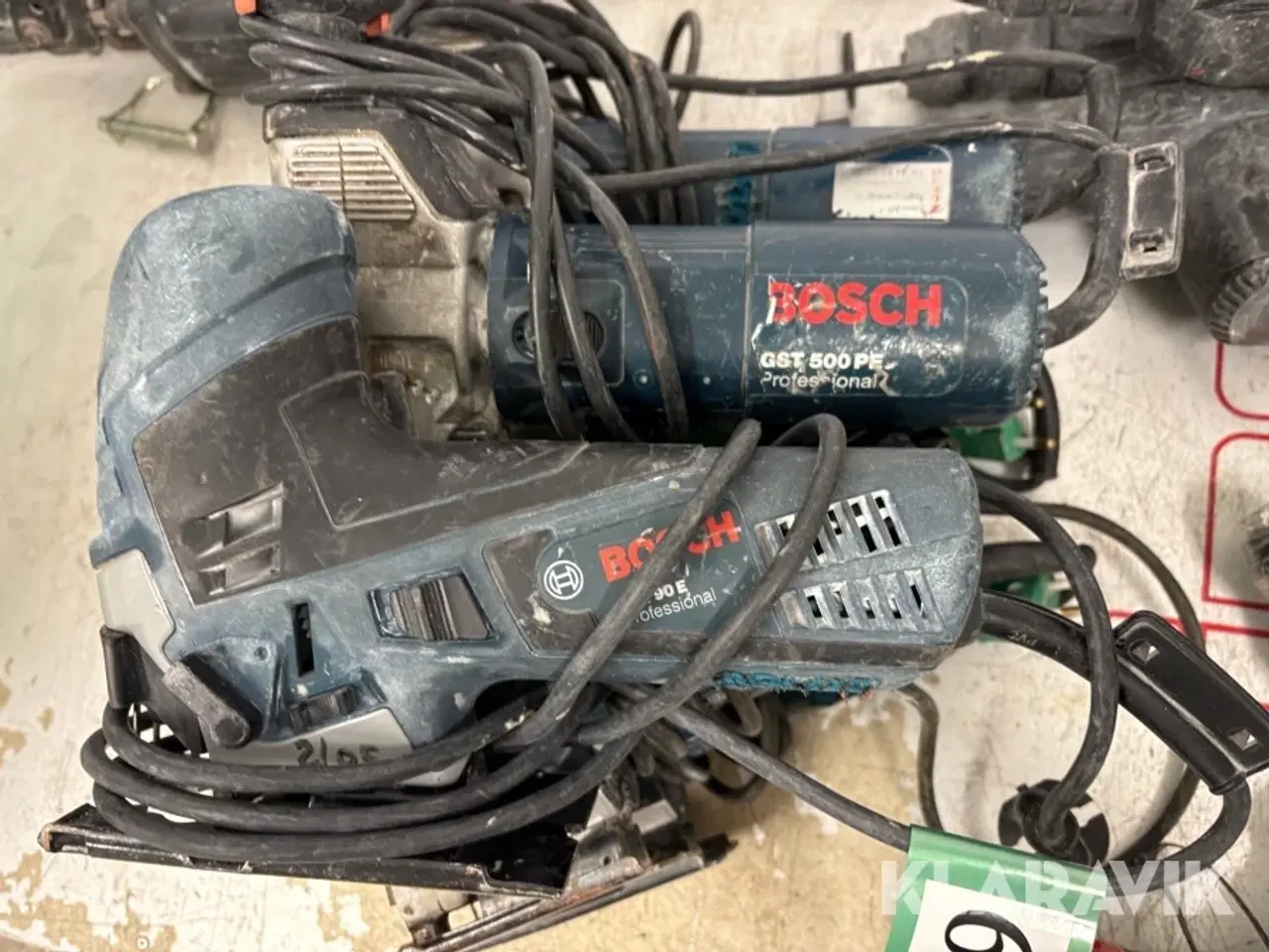 Billede 8 - Håndværktøj Bosch Würth blandet lot 6 stiksav 1 skruemaskine 2 borehamre 1 luftsømpistol