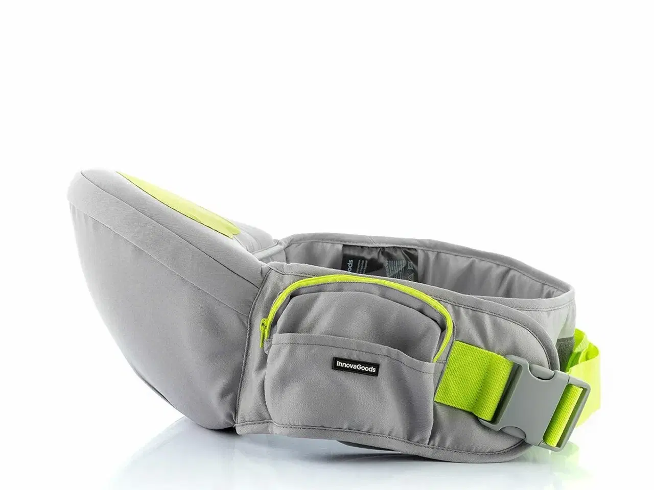 Billede 5 - Seccaby ergonomisk bæresele med hoftebælte og lommer - (grå/grøn)