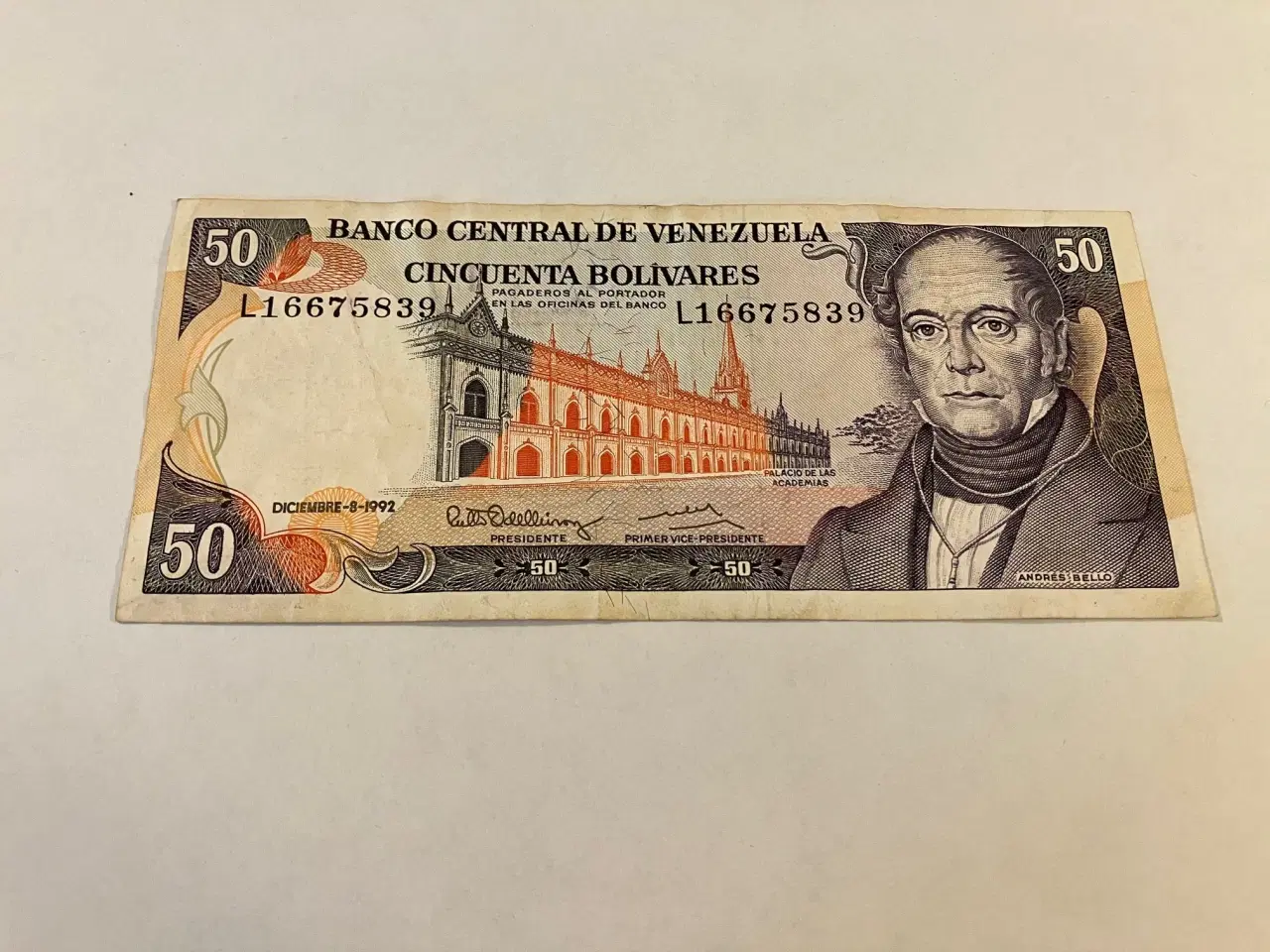 Billede 1 - 50 Bolivares Venezuela