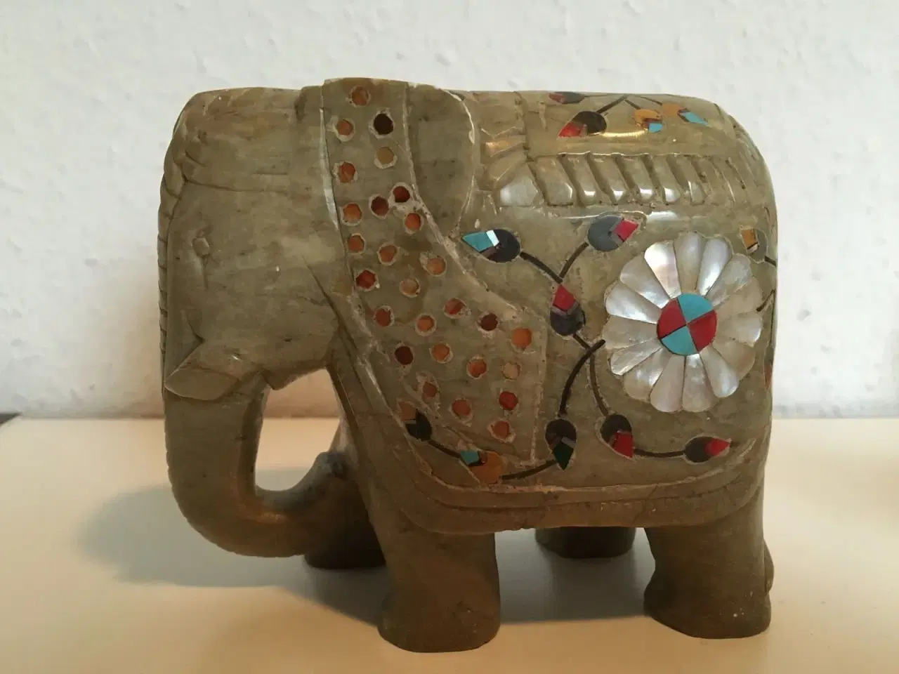 Billede 3 - Elefanter i marmor fra Indien