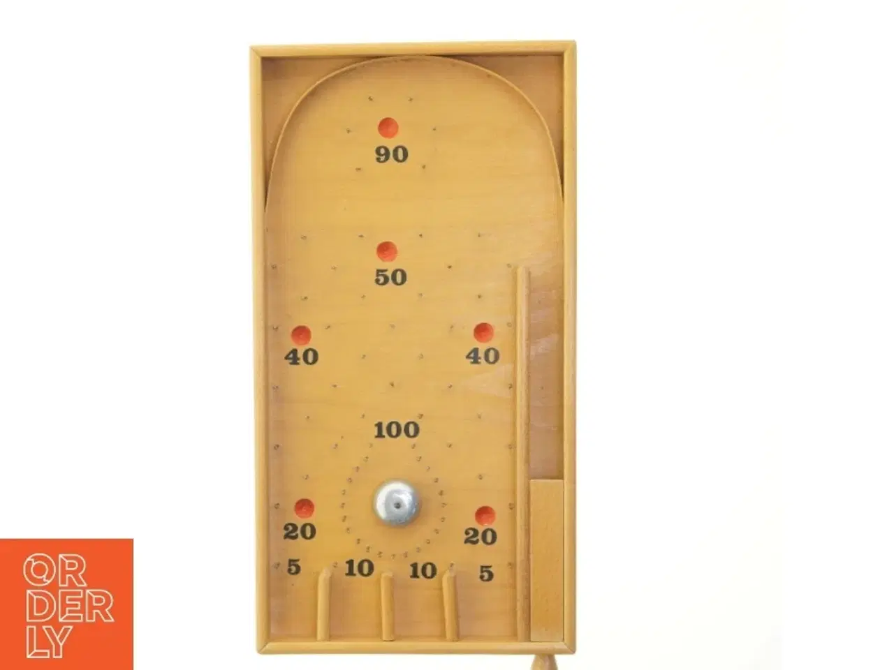 Billede 1 - Vintage træ pinball spil fra Made in Tjekkoslovakiet (str. 47x25 cm)