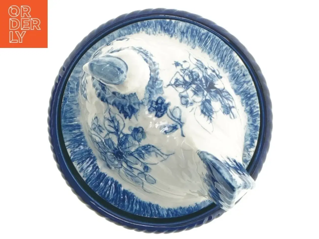 Billede 8 - Dekorativ porcelæns høne krukke med låg (str. 12 x 12 cm)