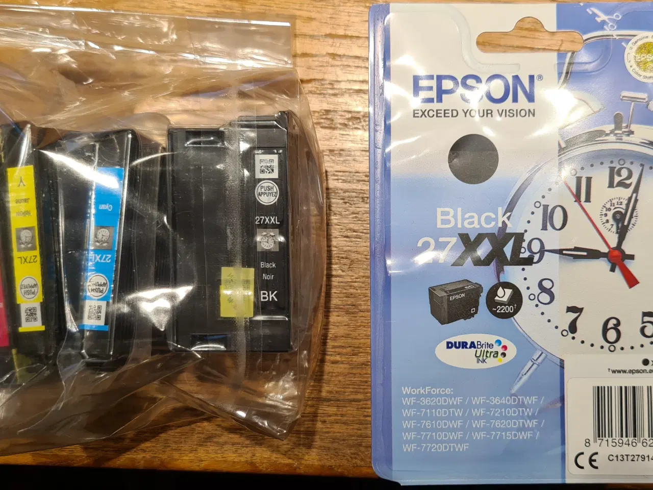 Billede 1 - EPSON originalt printerblæk 27XL/XXL