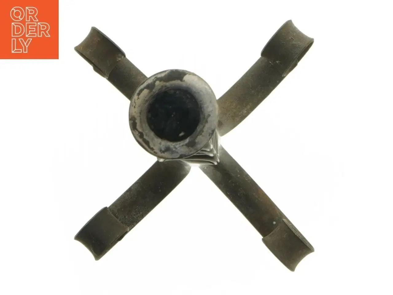 Billede 3 - Rustik jern lysestage (str. 23 cm)