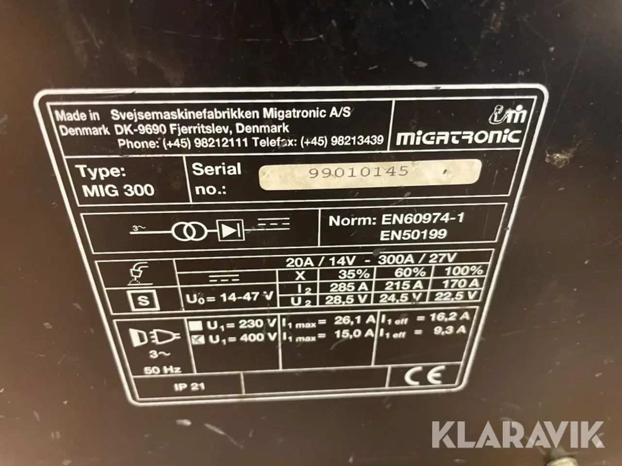 Billede 11 - Svejsemaskine Migatronic MIG300