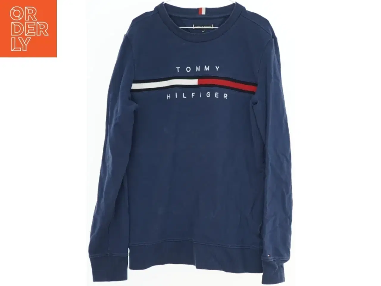 Billede 1 - Blå sweatshirt med logo fra Tommy Hilfiger (str. 164)