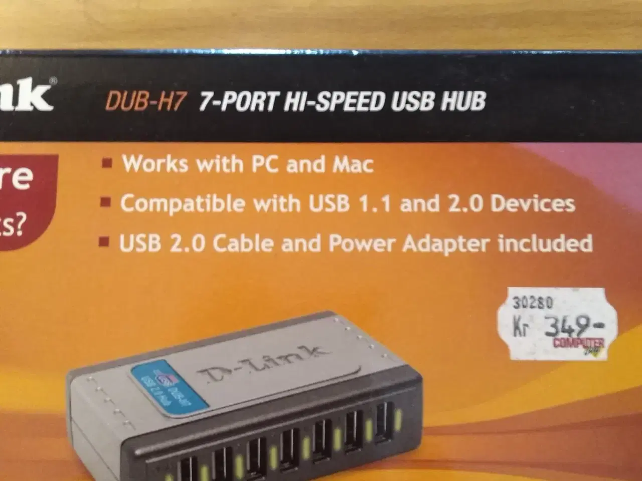 Billede 1 - D-Link DUB-H7  7 port hi.speed usb hub 2.0