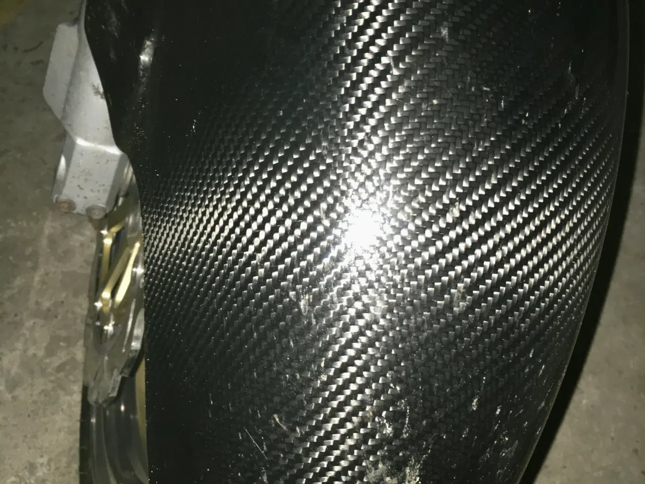 Billede 1 - ZX12r Twill carbon fibre forskærm + trekant bag 