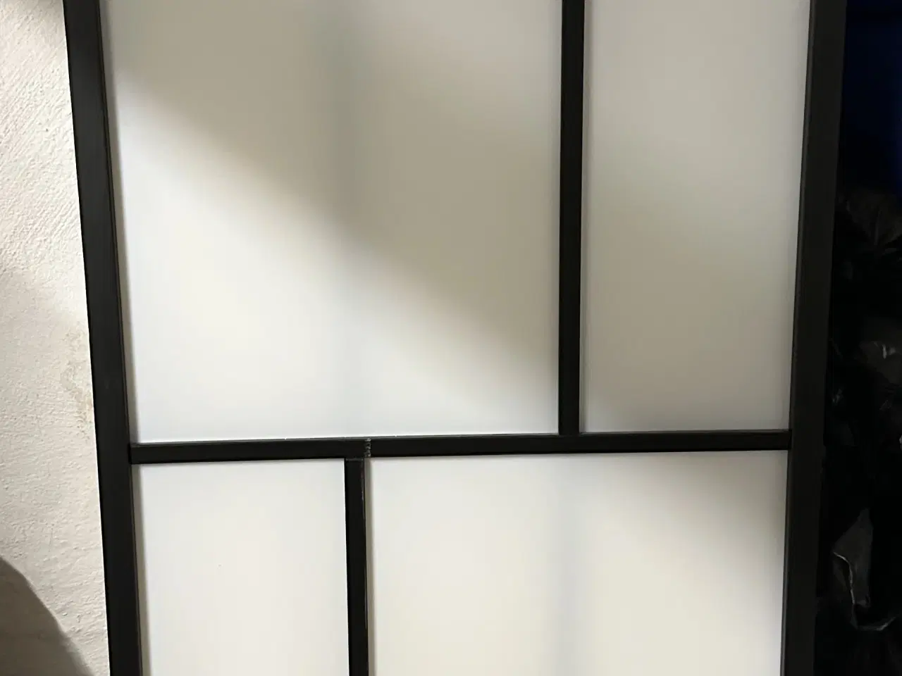 Billede 3 - Foldevæg rumdeler med 3 paneler sort/hvid 