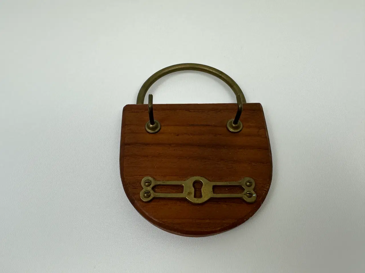 Billede 1 - Retro knagerække, teak / messing 