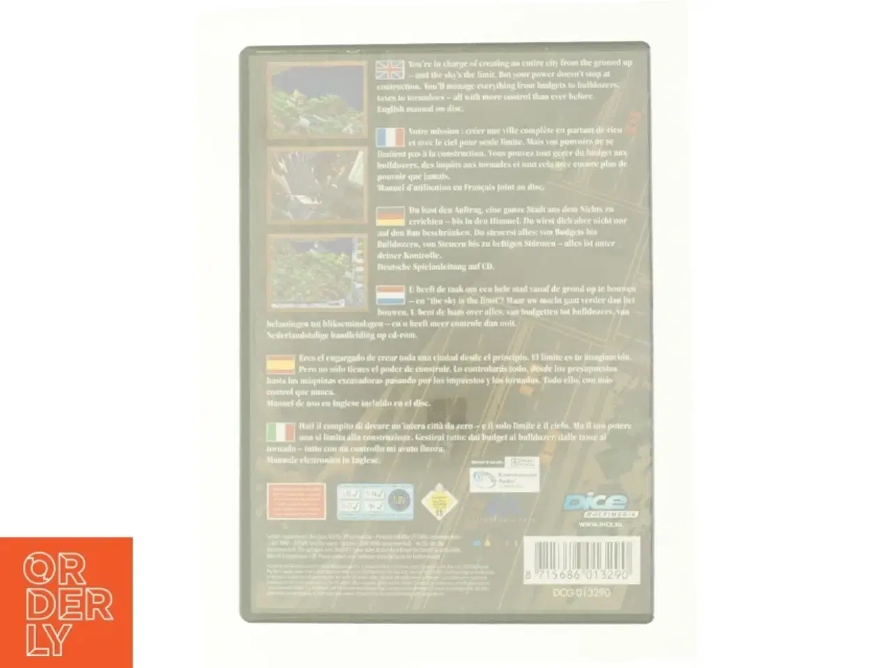 Billede 2 - Disky Sim City 3000 fra DVD