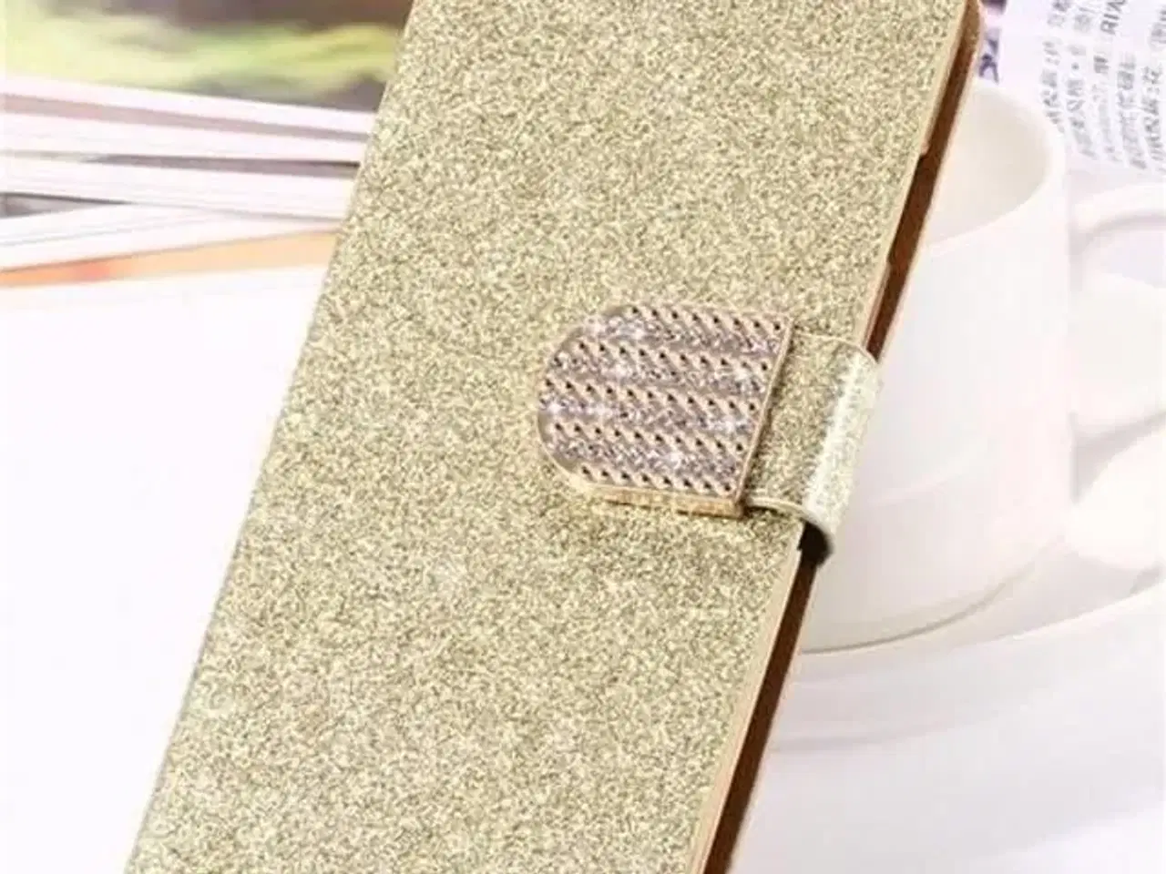 Billede 8 - Guld glimmer flip cover iPhone 6 6s 7 8 