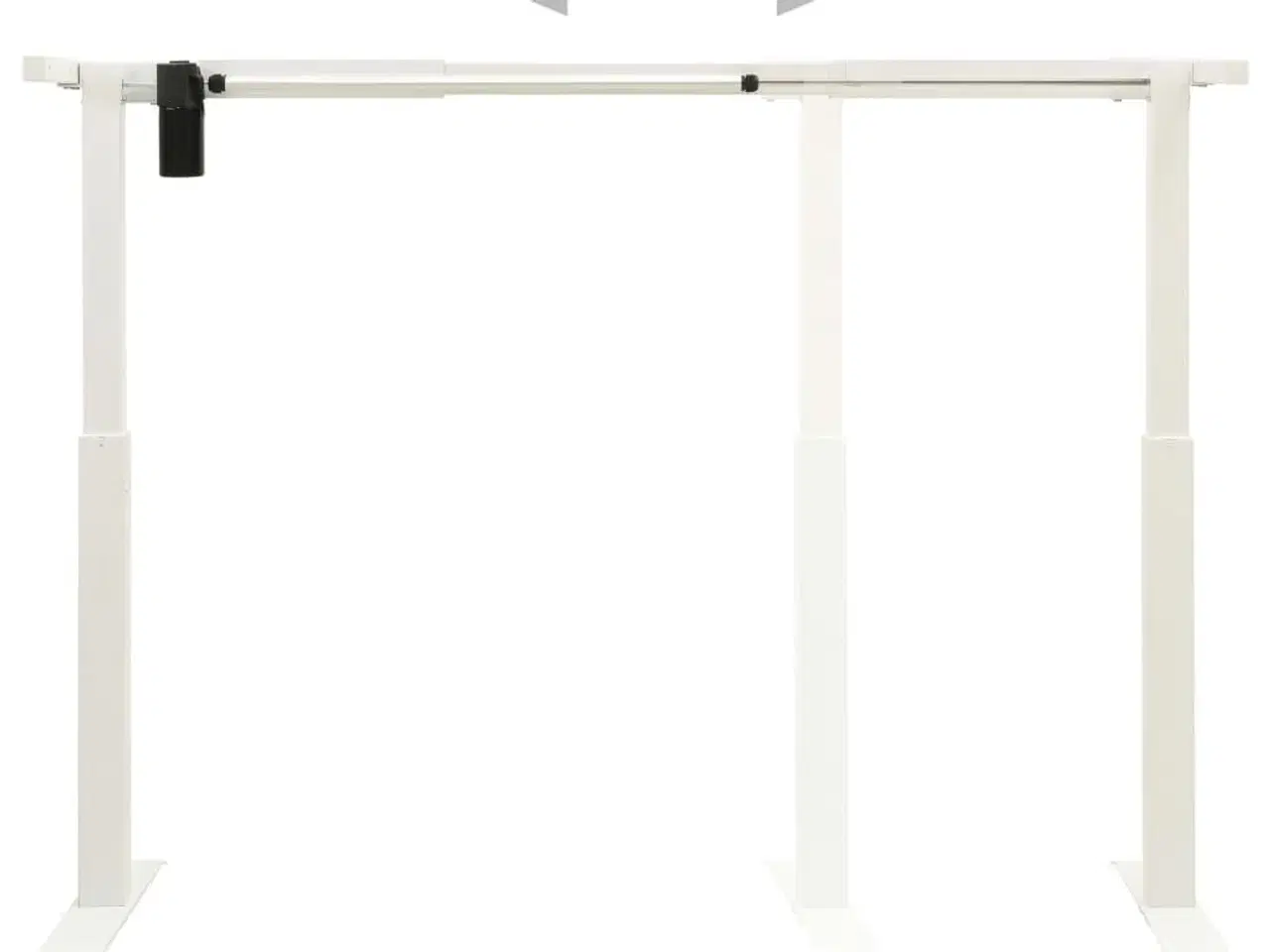 Billede 6 - Stel til motoriseret hæve-/sænkebord højdejustérbar hvid