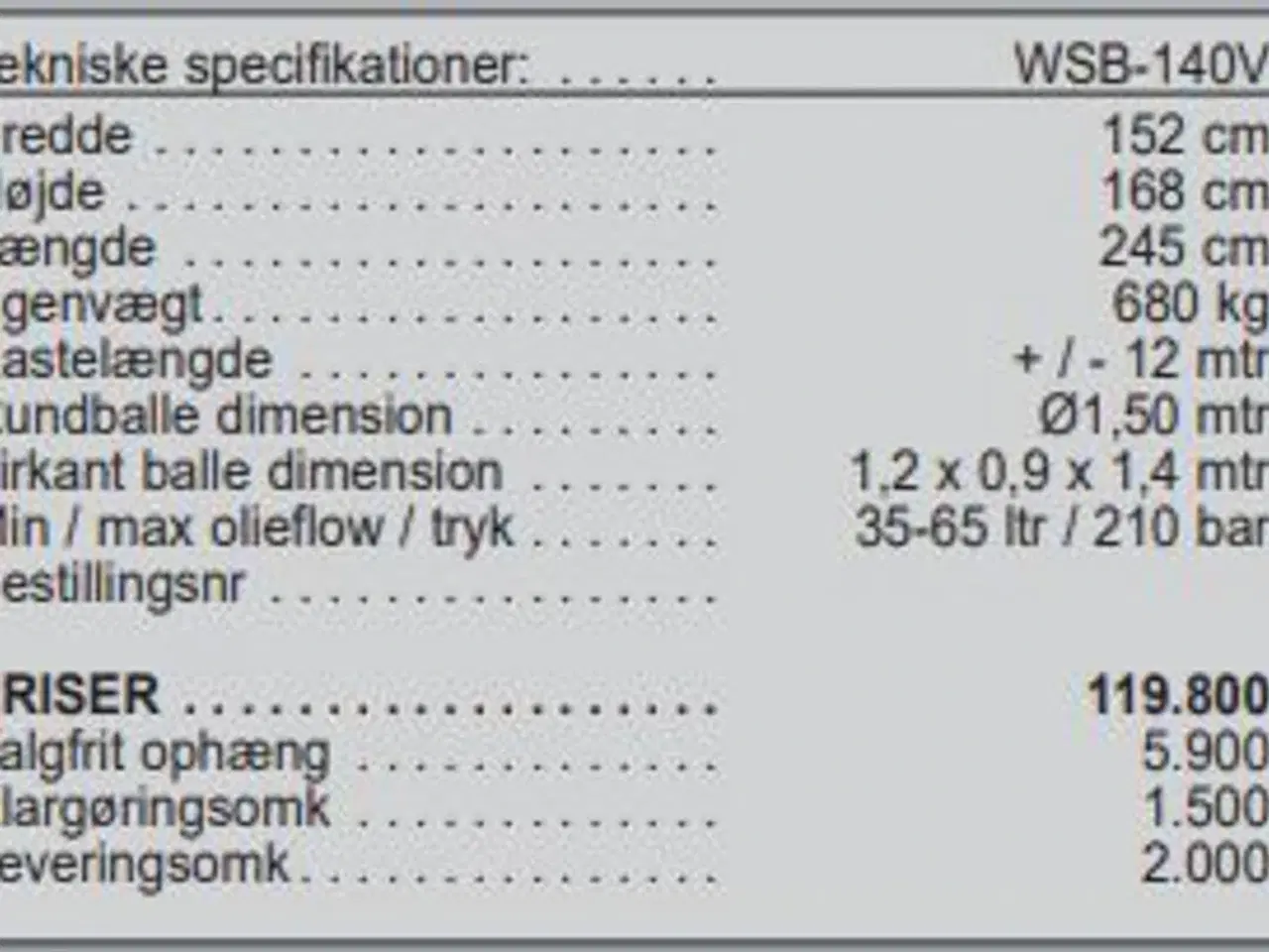 Billede 8 - VDMJ WSB-140V