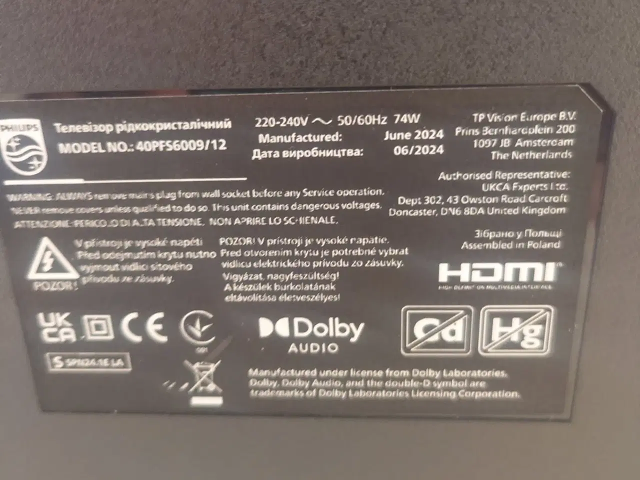 Billede 2 - Philips TV 40"