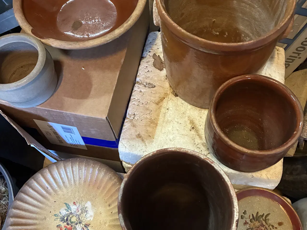 Billede 1 - Lerfade og krukker, 