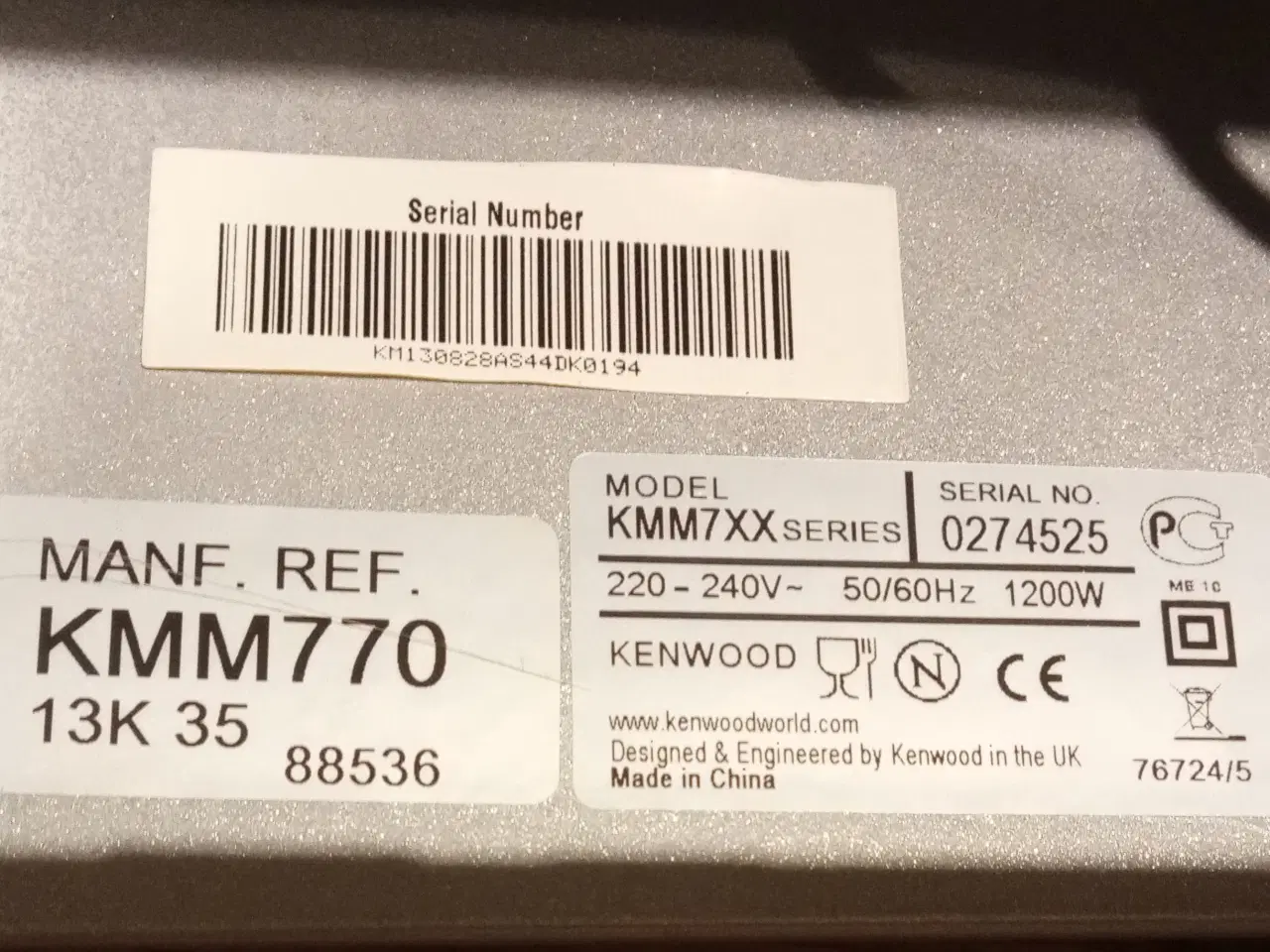 Billede 2 - Kenwood KMM770 1200w røremaskine