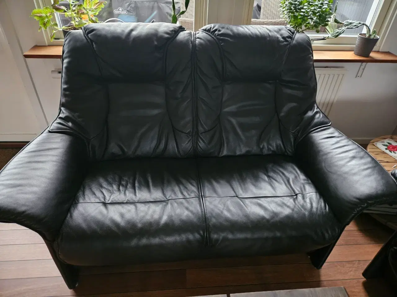 Billede 1 - Læder sofa 2 / 3