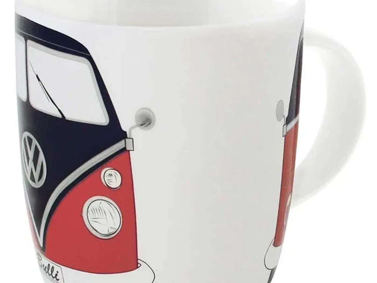 Billede 1 - Krus, VW T1 bus "classic", rød/sort