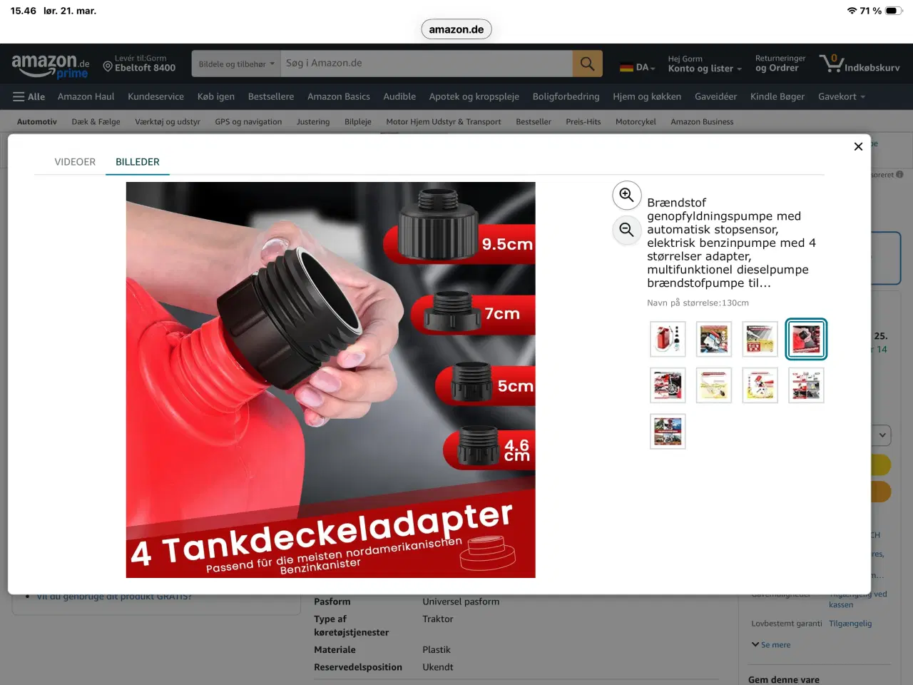 Billede 2 - Brændstof pumpe