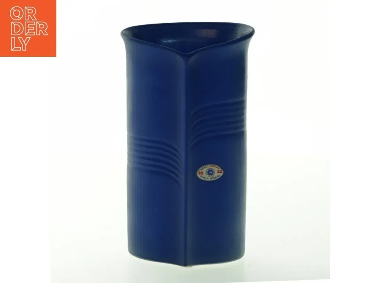 Billede 1 - Blå keramikvase fra Søholm fra Søholm (str. 20 cm)