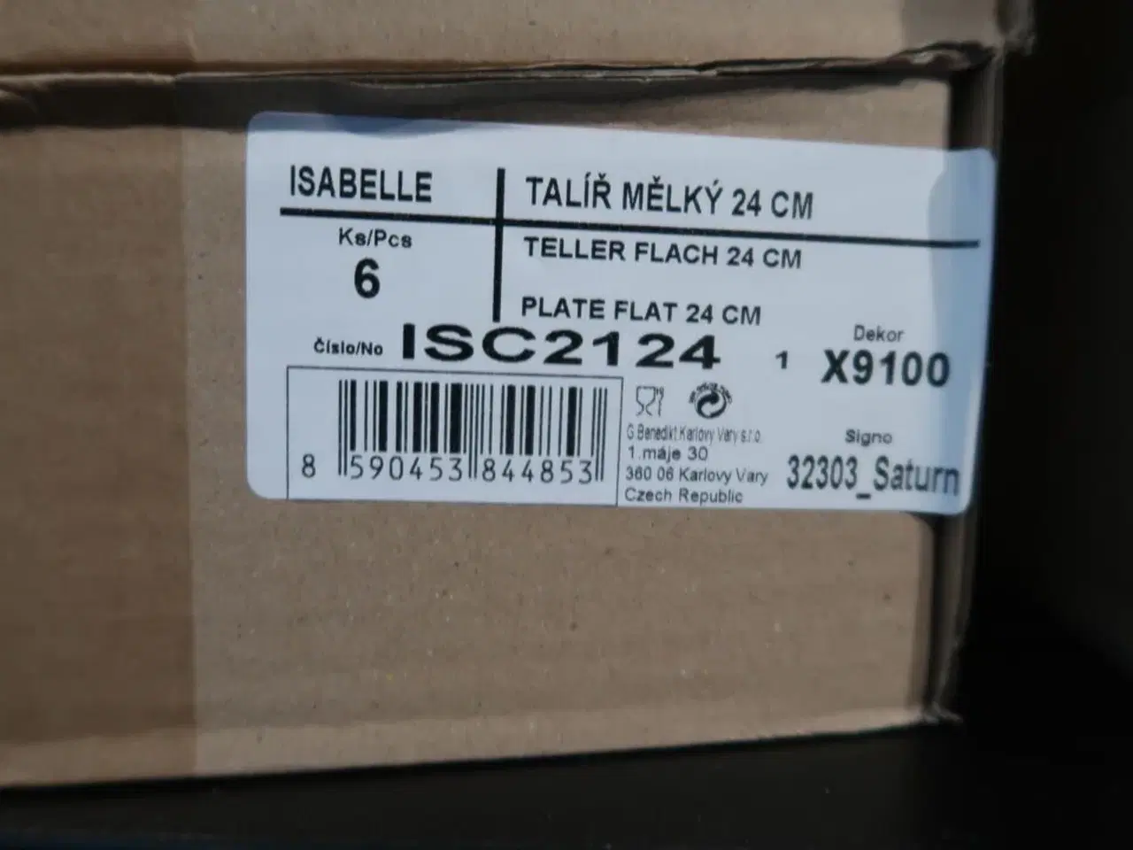 Billede 3 - 12 stk. Tallerken Isabelle Saturn Ø24 cm (ubrugte i original kasse)