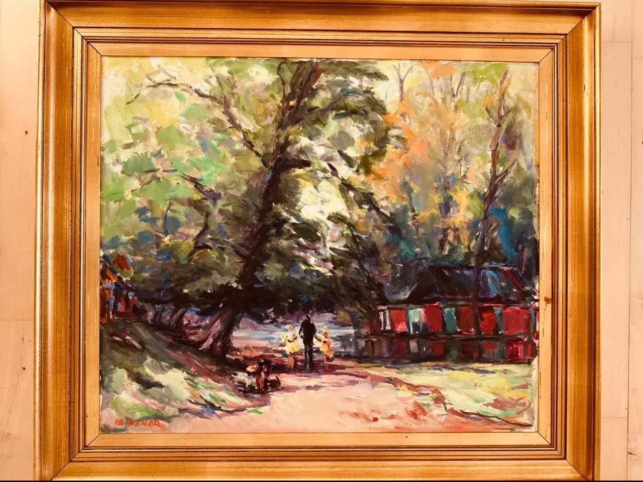 Billede 1 - Naturalistisk oliemaleri af Ib Eisner