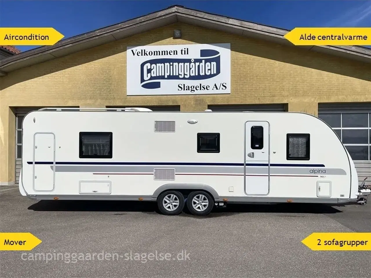 Billede 1 - 0 - Adria Alpina Supreme 743 UP   Drømmer du om camping med ægte “sommerhus på hjul”-følelse? Så er Adria Alpina Supreme 743 UP lige sagen.