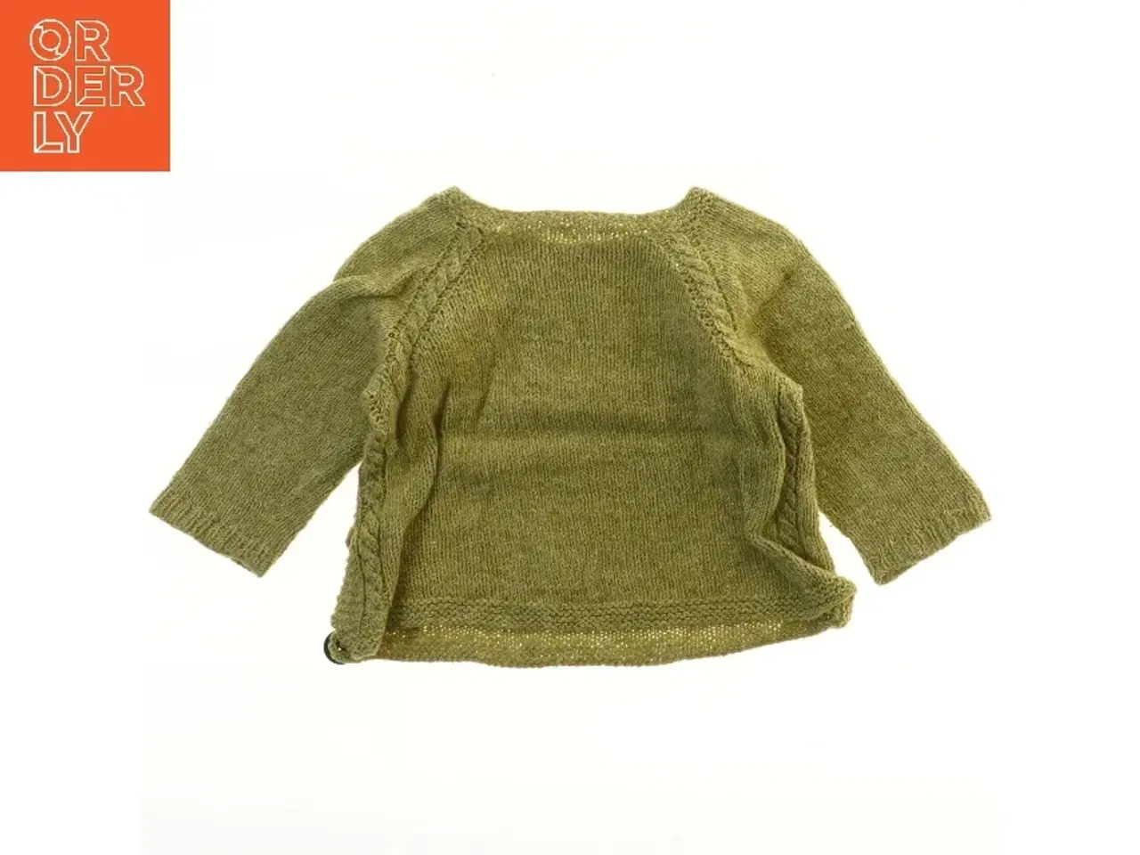 Billede 2 - Strikket børnetrøje med knapper (str. 27x29 cm)