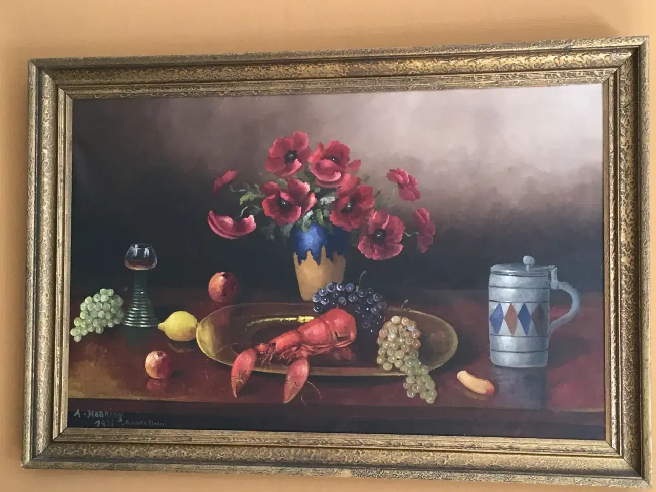 Billede 1 - Stort A. Haaning maleri