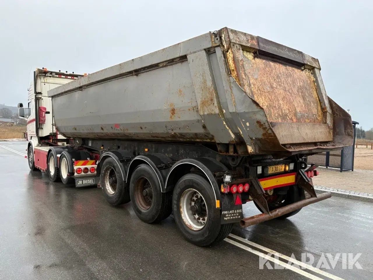 Billede 7 - Lastbil Scania, med 2 sættevogne Kel-berg, Schmitz R560 Super