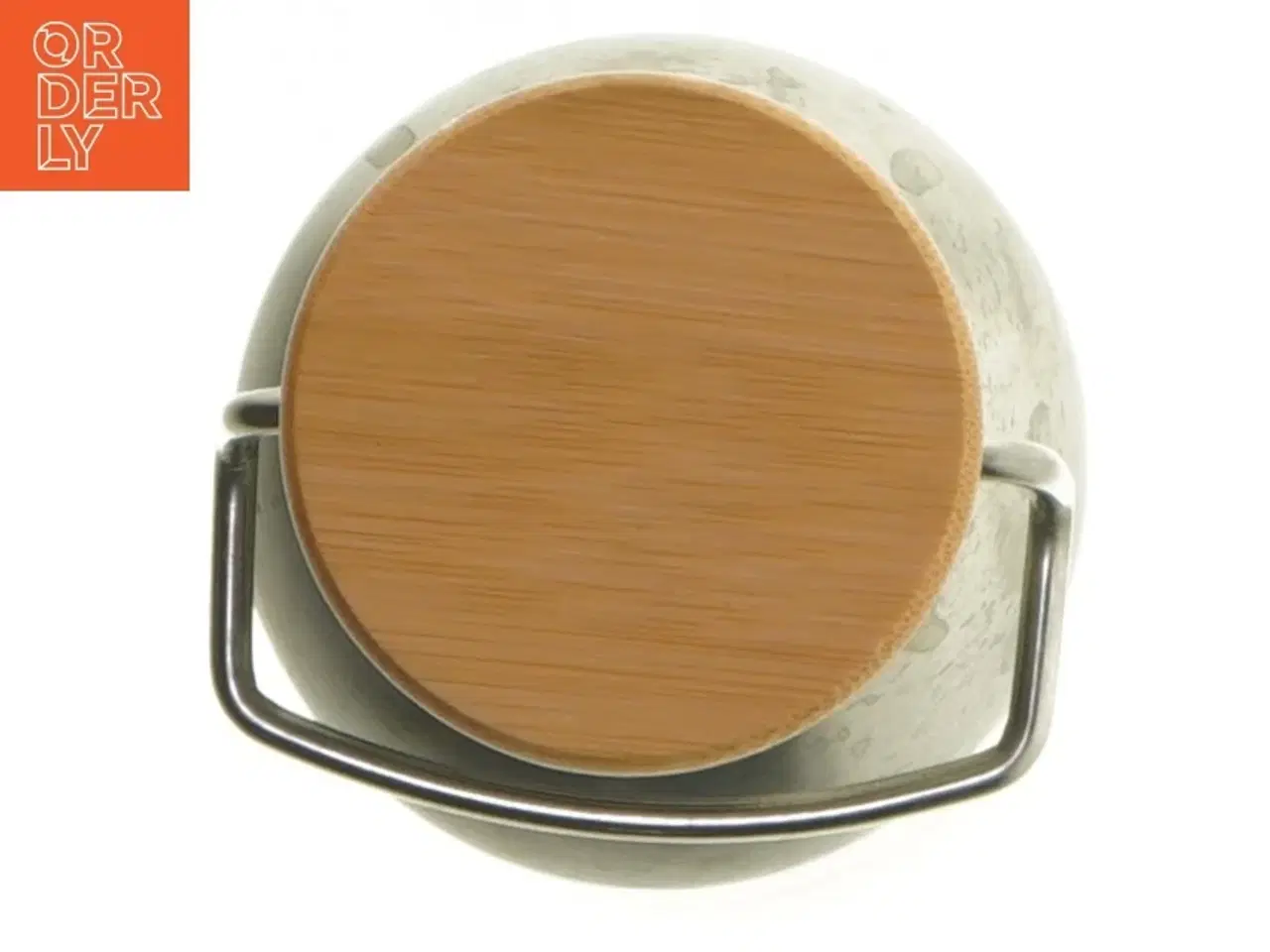 Billede 5 - IRMAVandflaske i metal med trælåg fra Irma (str. 7 x 8 cm. at. 20 x 8 cm)