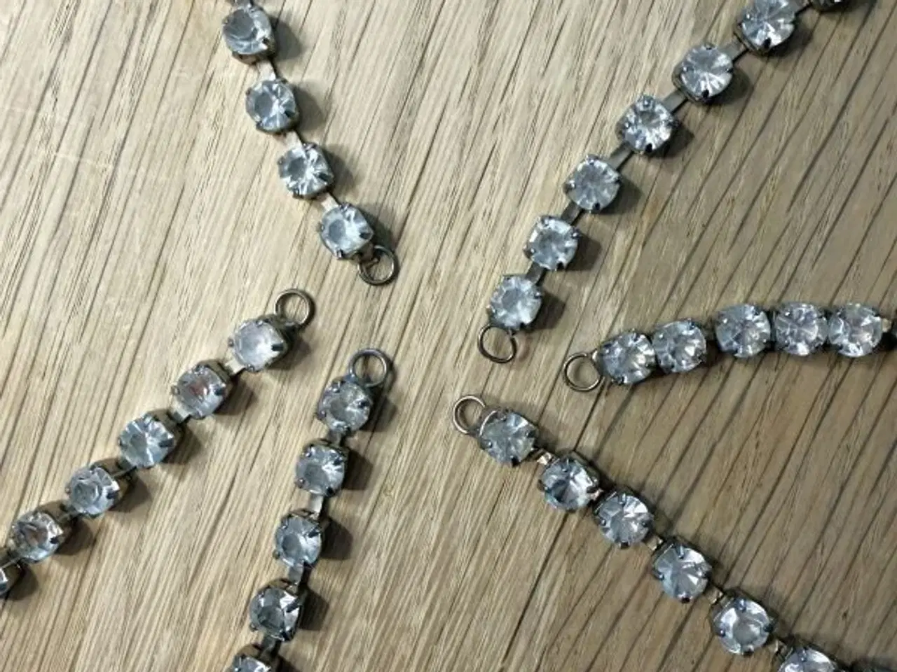 Billede 4 - 3 kæder med bling - smykkekæder