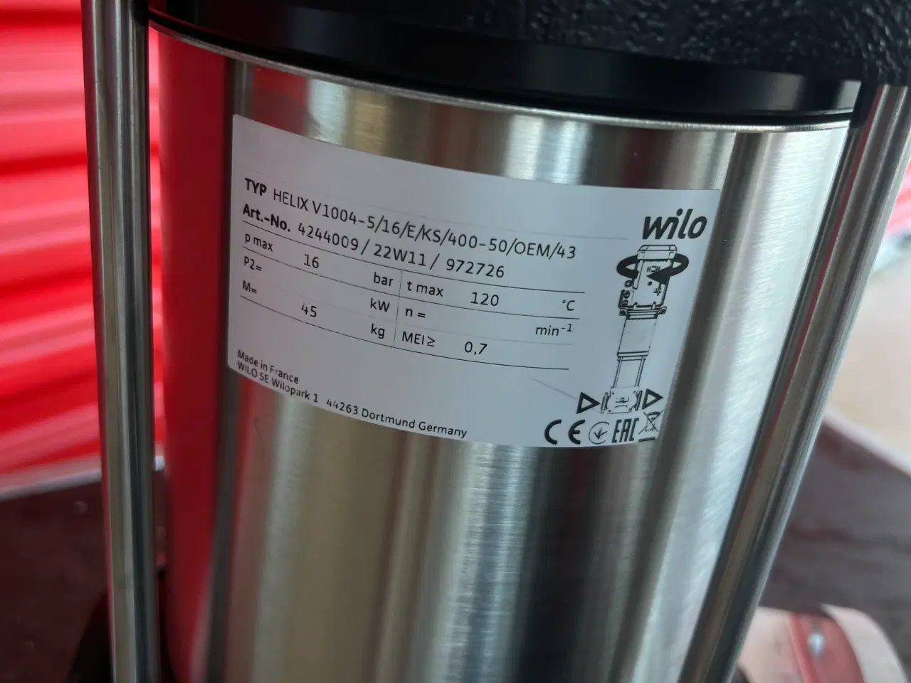 Billede 2 - Wilo Helix Centrifugalpumpe