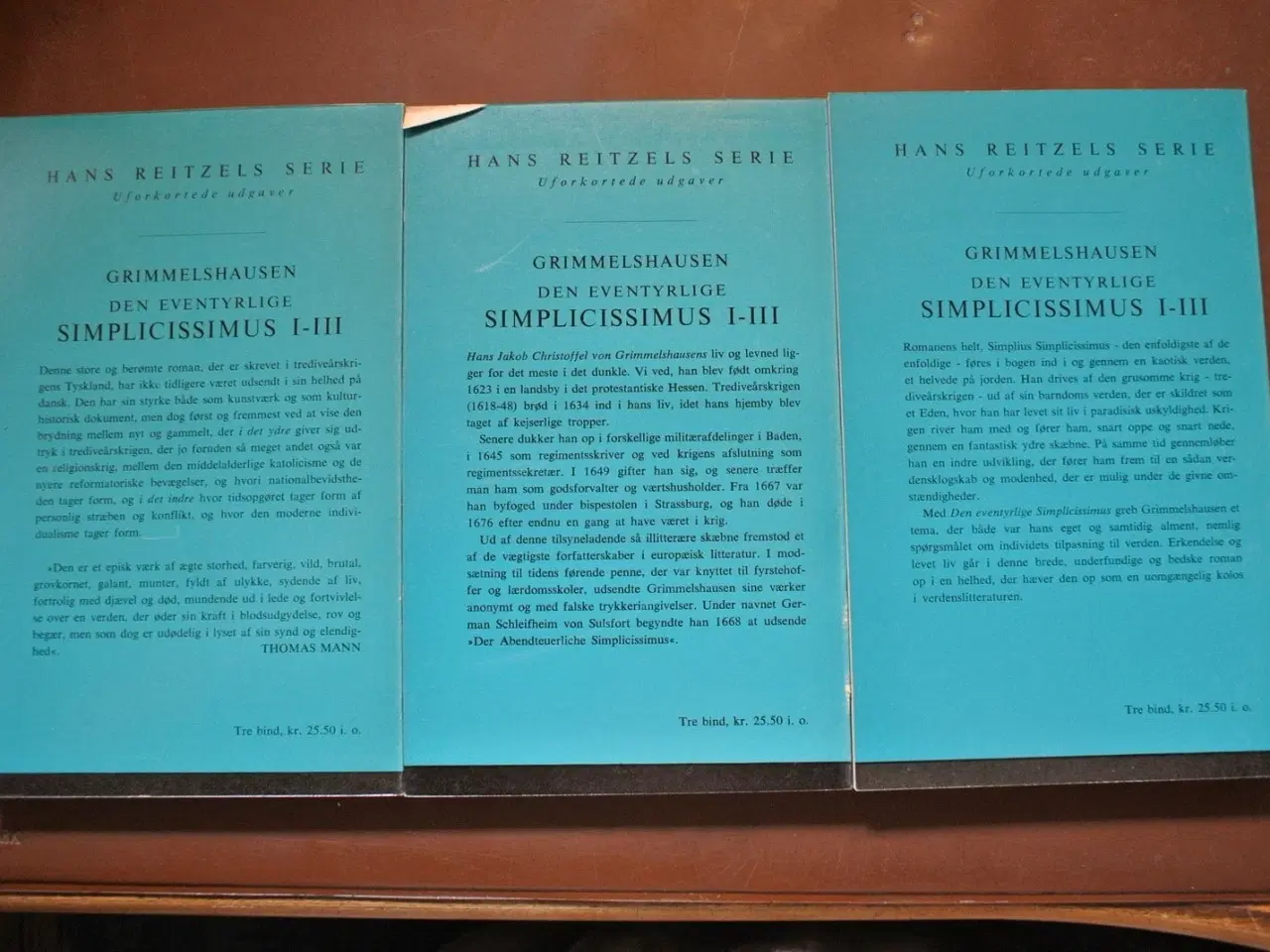 Billede 2 - den eventyrlige simplissimus 1-3, af h. j. c. von 