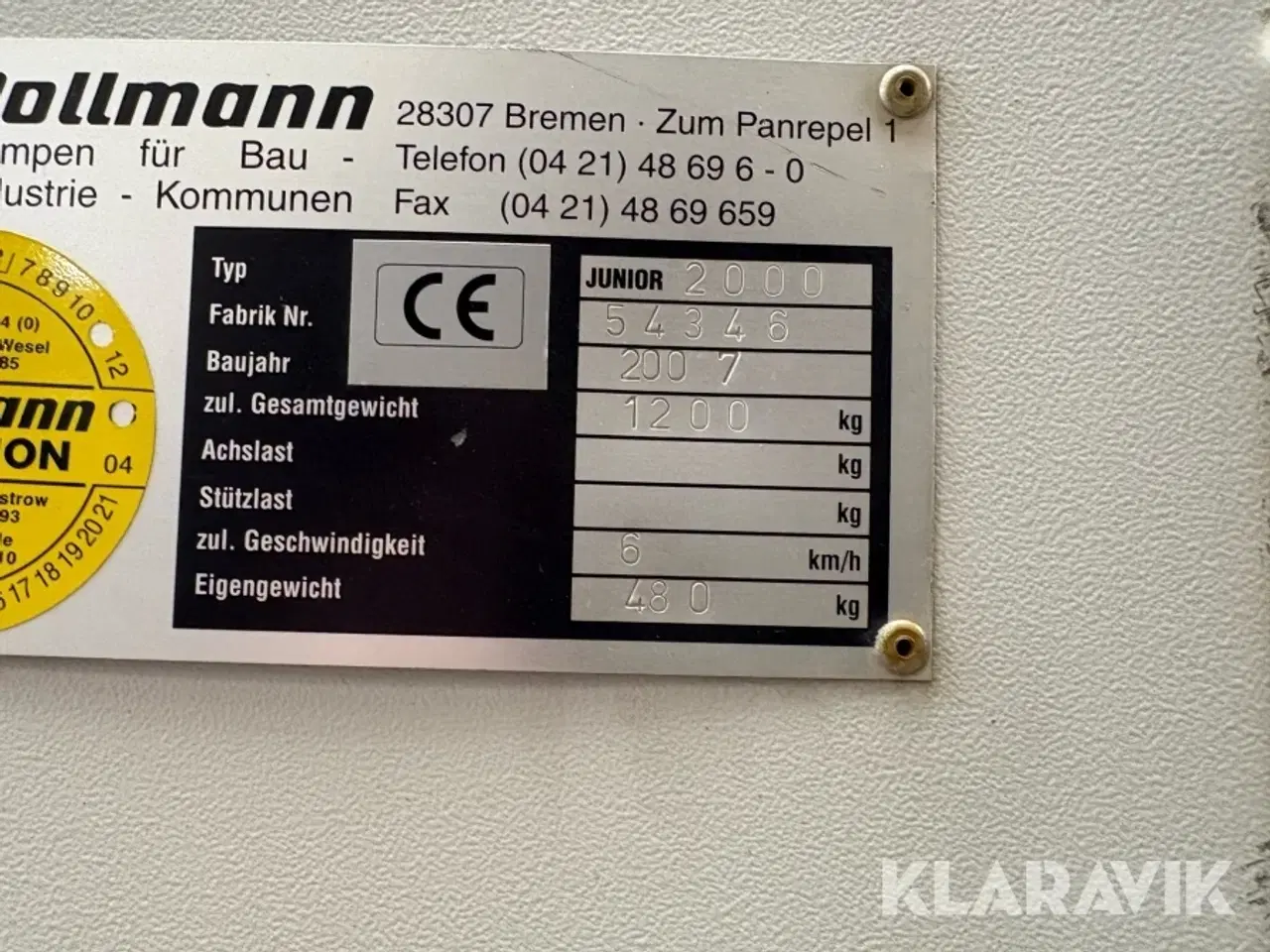 Billede 5 - Sugespidsanlæg Pollmann Junior 2000