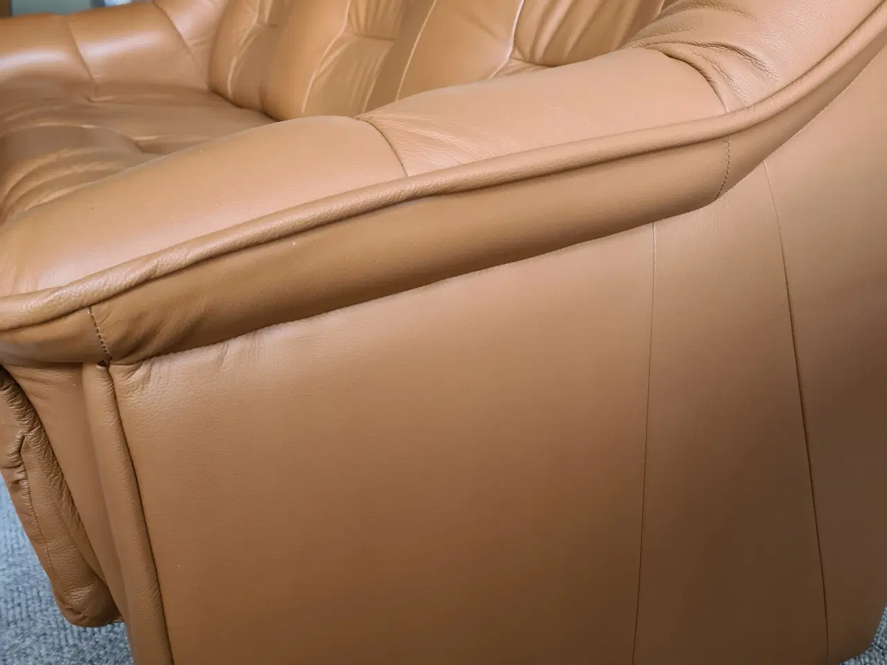 Billede 3 - 3- personers lædersofa