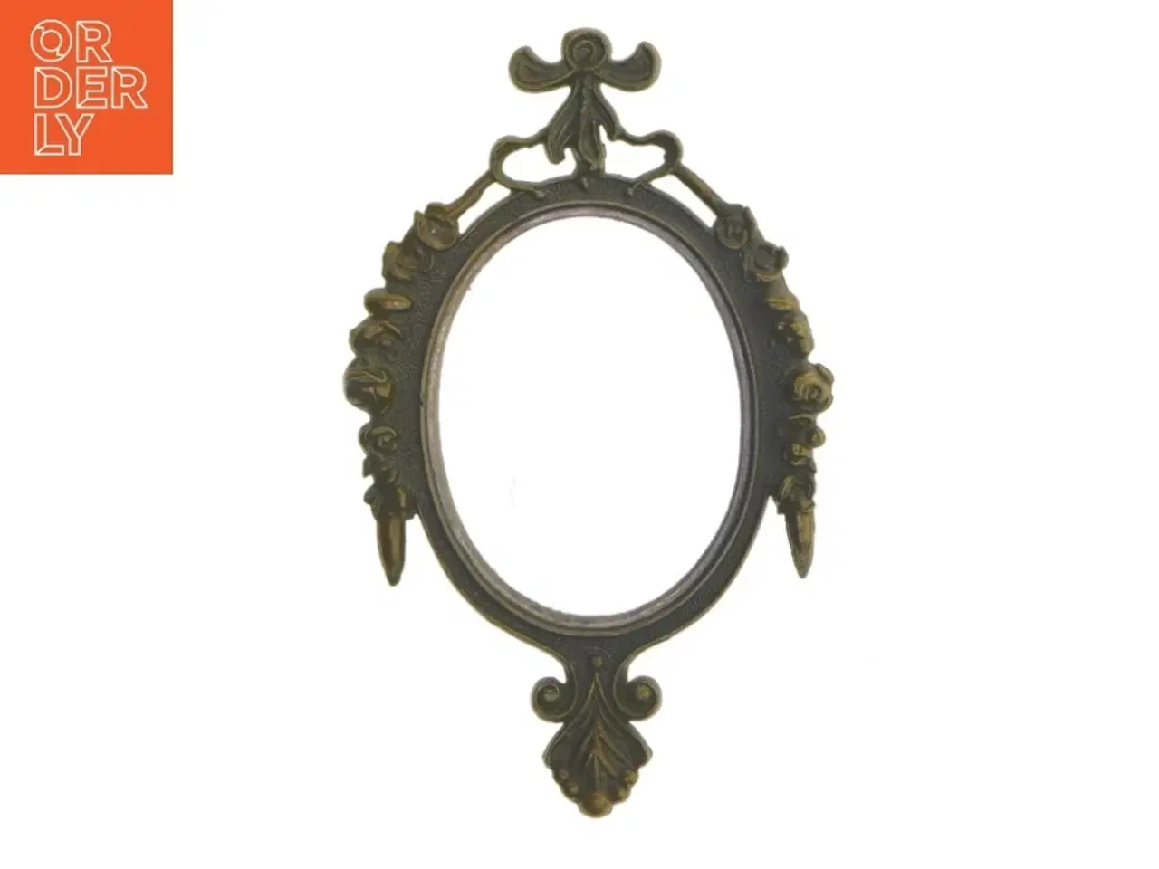 Billede 1 - Dekorativ ramme i messing (str. 16,5 cm)