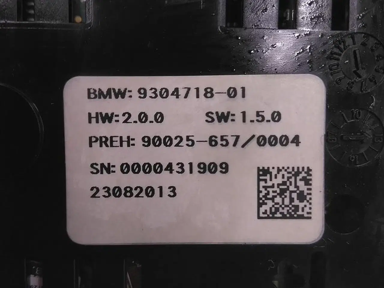 Billede 8 - Varmeregulering bagsæde modeller med 4 zonet klimaanlæg K23407 F01 F02 F07 GT F10 F11 F04 (Hyb) F18 F06 GC F10 LCI F11 LCI F01 LCI F02 LCI F07 GT LCI