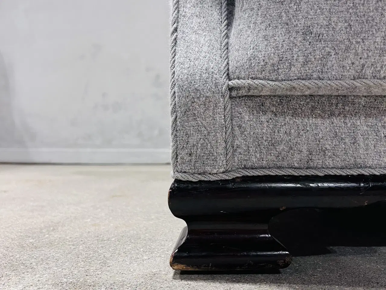 Billede 4 - Art Deco-lænestol, 1930', nyrestaureret, lys grå