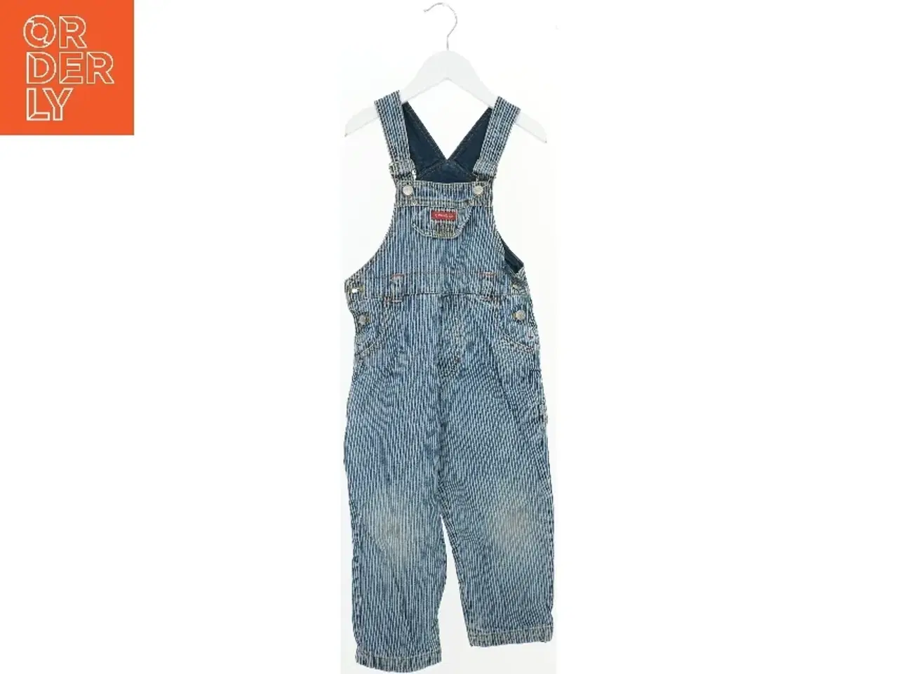 Billede 1 - Stribede denim overalls til børn fra Supermax (str. 104)