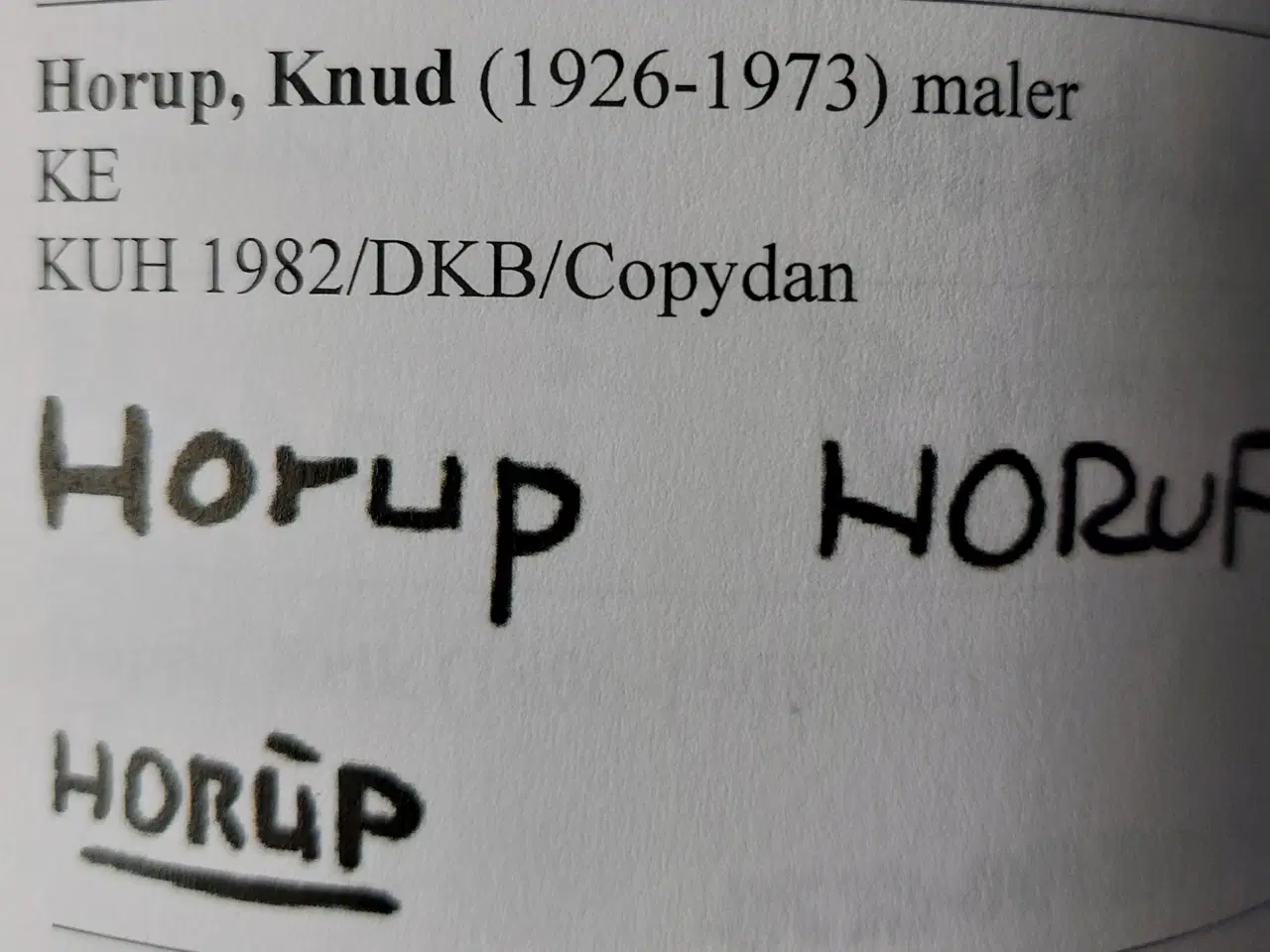 Billede 4 - KNUD HORUP - ( 1926-1973 )- oliemaleri