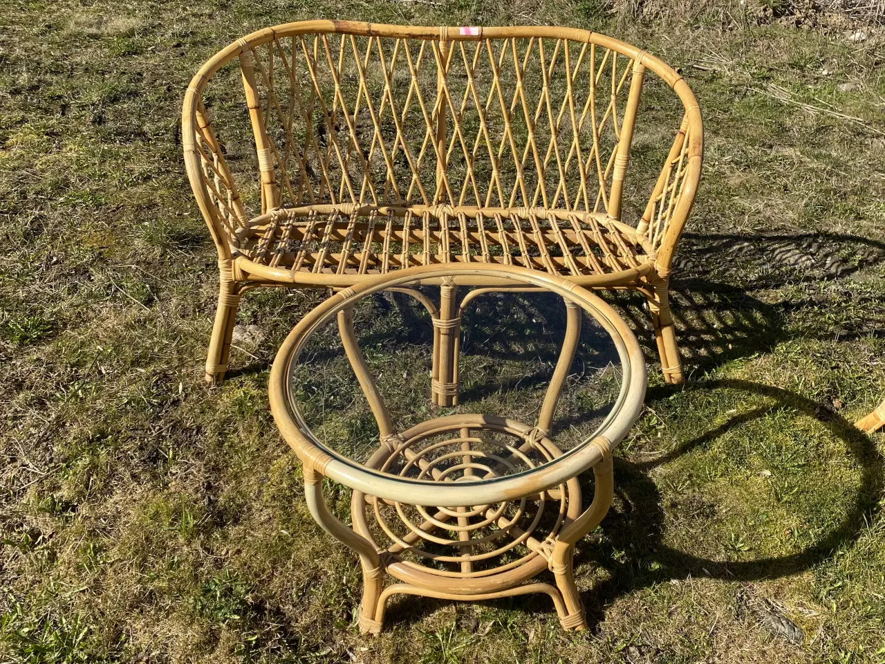 Billede 1 - Bambus møbelsæt med hynder