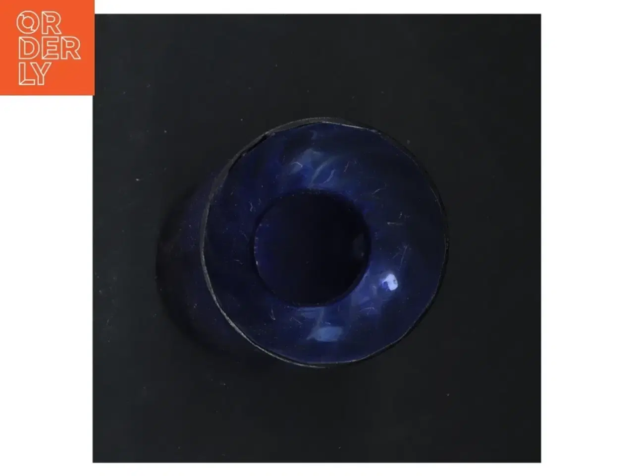 Billede 3 - Blå glasvase, til hyacinter (str. 20x9 cm)