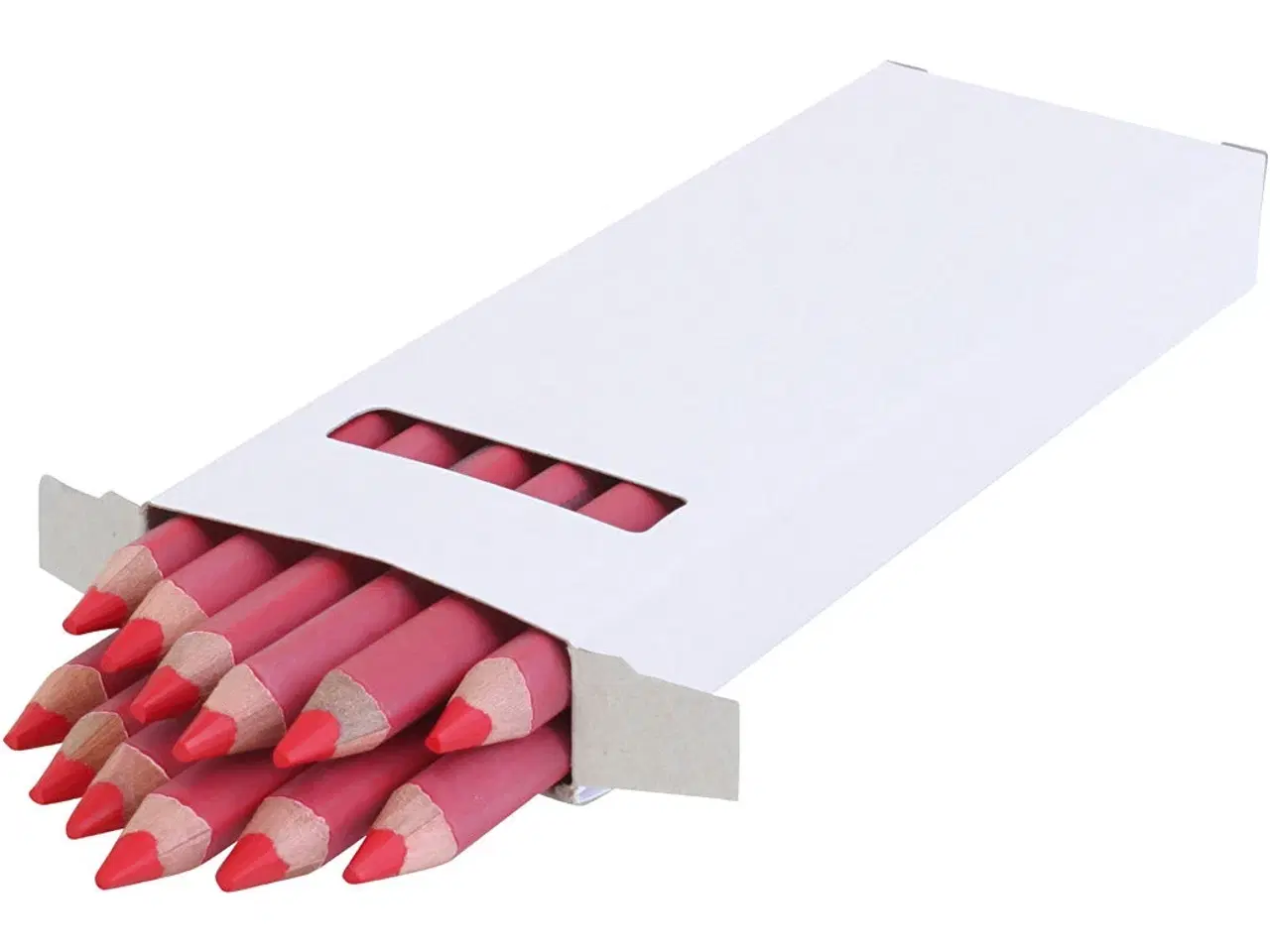 Billede 1 - Edu Kraftige Farveblyanter - 12 stk. i rød