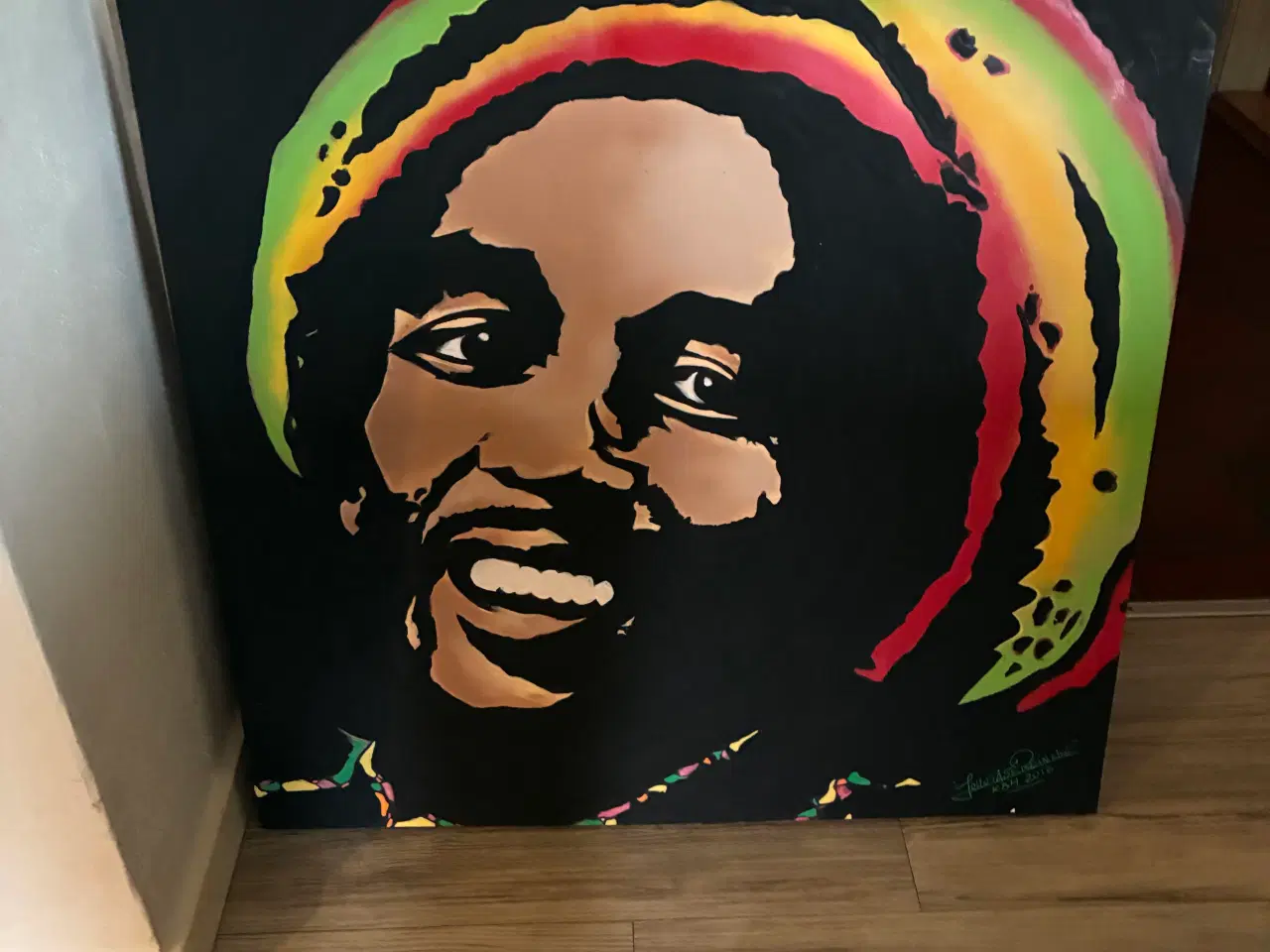 Billede 1 - Maleri af Bob marley