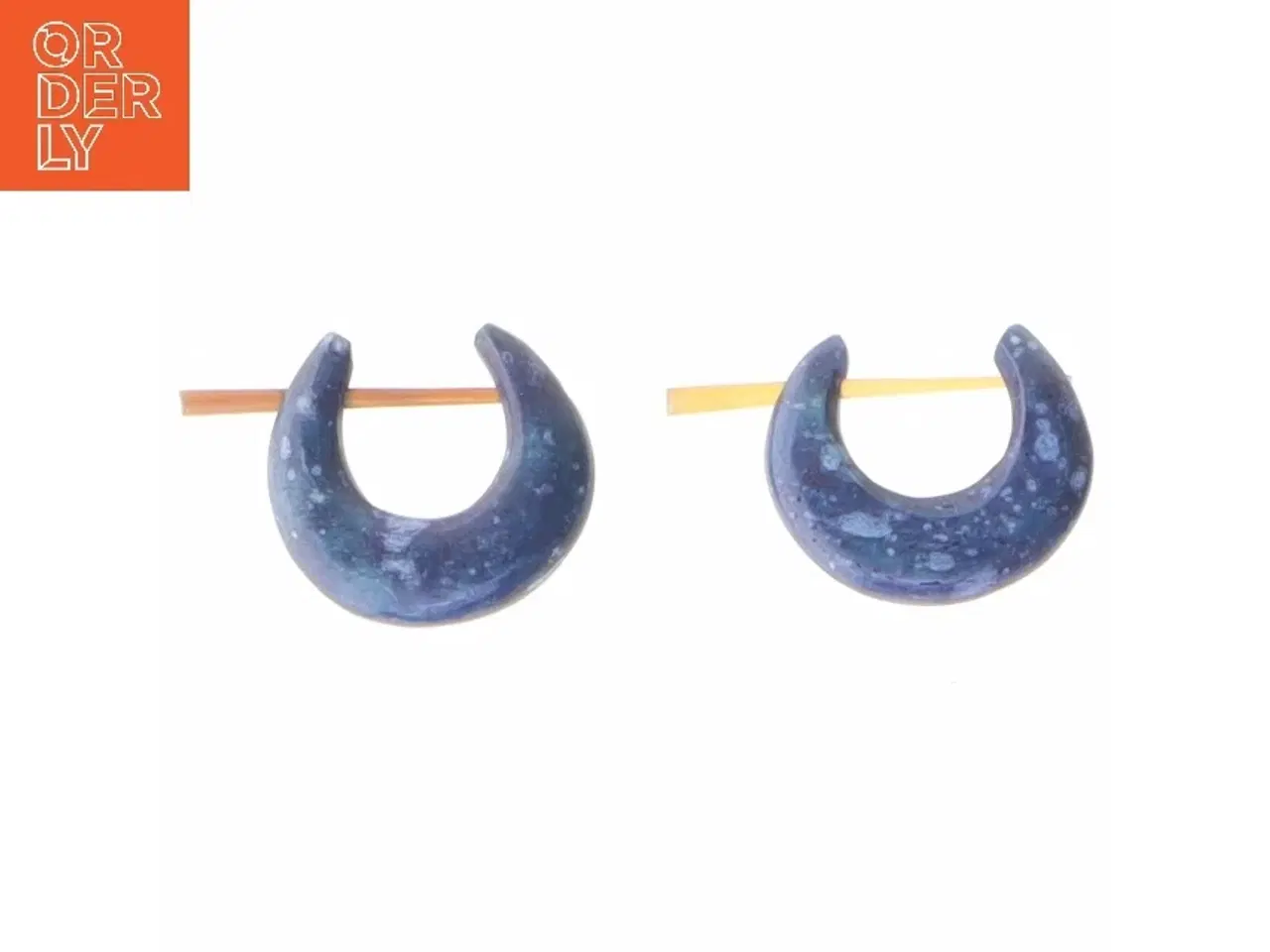 Billede 1 - Blå ørestikker (str. 2 cm)