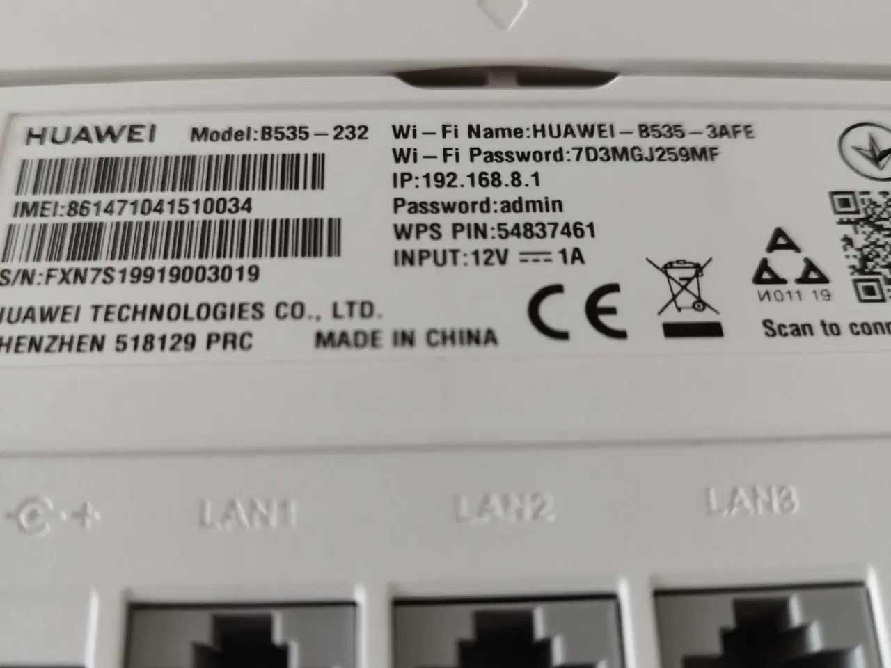 Billede 4 - HUAWEI B535-232 (4G Router 3 Pro)